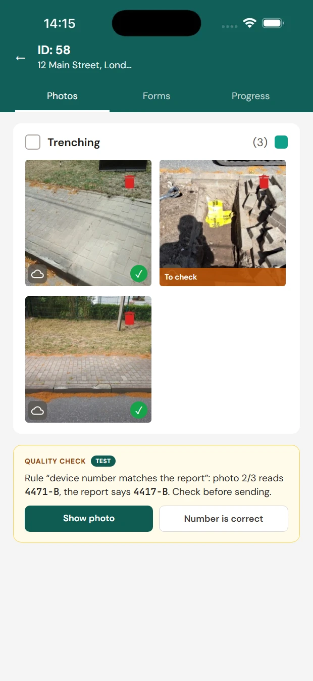 WTMS app screen: AI in WTMS (1 of 2)