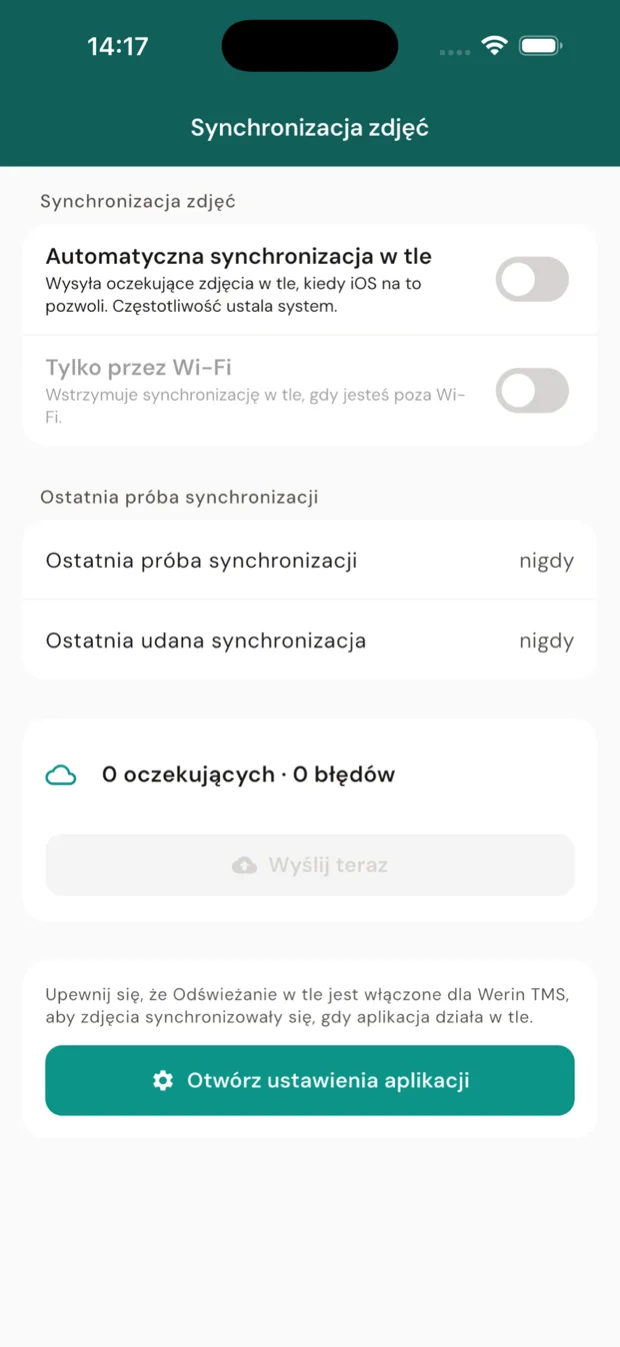 Ekran aplikacji WTMS: Mapa zdjęć z GPS (1 z 1)